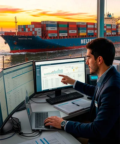 Egresado de la Maestría en Logística y Transporte supervisa operaciones de carga intermodal